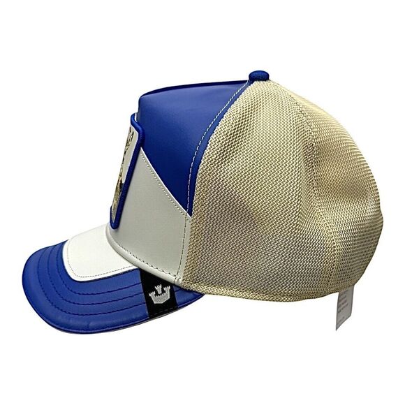 Goorin Bros Goat Trucker Hat Royal Blue Mesh Snapback Farm Series Unisex New - Picture 5 of 8